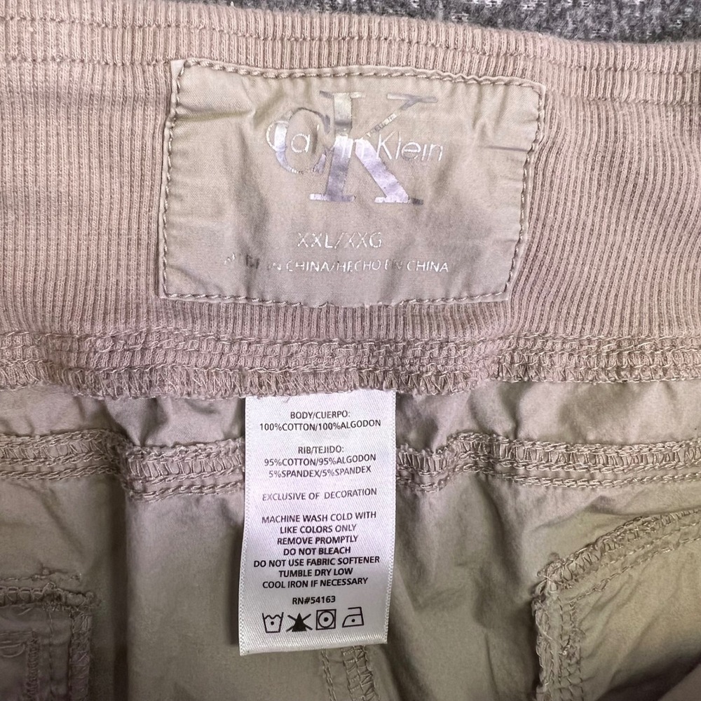 Calvin Klein Capri Pants Womens 2XL Khaki Tan Utility Casual Hiking Crops 38x21 - Picture 5 of 12
